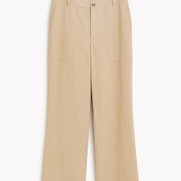 BANANA REPUBLIC THE EVERYDAY PATCH POCKET WIDE LEG PANTS SIZE M - Picture 2 of 4